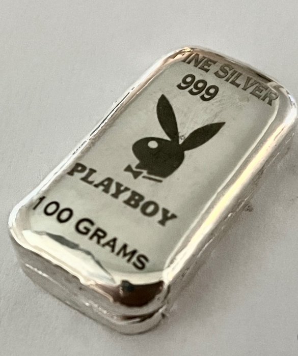 100 gram - Sølv 999 - -No Reserve- Playboy  (Ingen mindstepris)