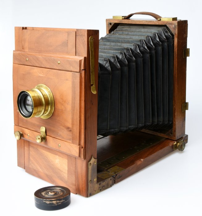 Onbekend Houten Grootformaat camera  12 x 18 met  Hugo Meyer Görlitz Aristostigmat 7,2 no 2 | Storformat kamera