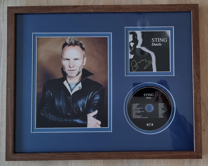 Sting - Photo - Håndunderskrevet personligt indrammet