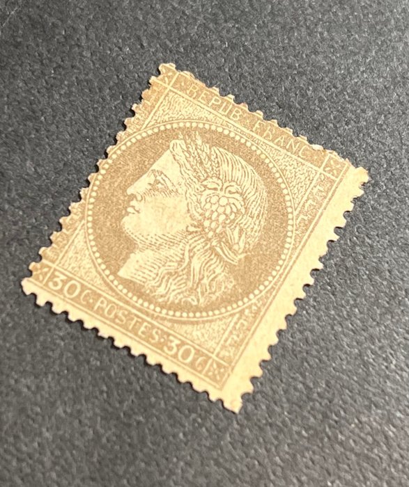 Frankrig 1872 - Classic France 30c Ceres Brown rating 1100 - Yvert Tellier 56