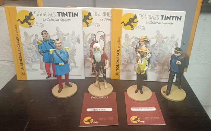 Tintin - 4 figurines Collection officielle