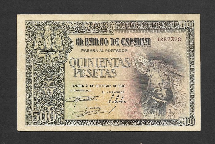 Spanien. -  500 Peseta 1940 - Pick 124