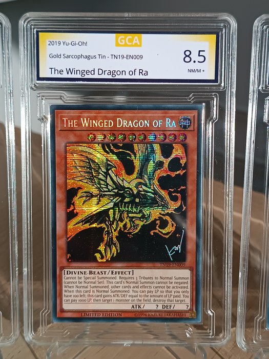 Konami - 3 Card - belisk the Tormentor, Slifer Sky Dragon and Winged Dragon of Ra