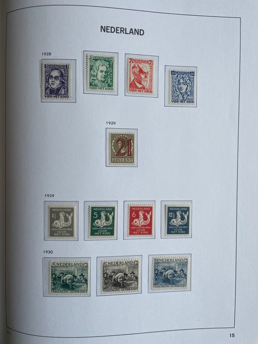 Holland 1925/1940 - Samling mellem NVPH 166 og 355 i DAVO LX album