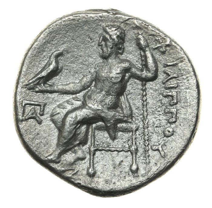 Konger af Makedonien Philip III Arrhidaios (323-317 fKr) Drachm Under Menander or Kleitos Early posthumous issue of Kolophon mint ca 322-319 BC  (Ingen mindstepris)