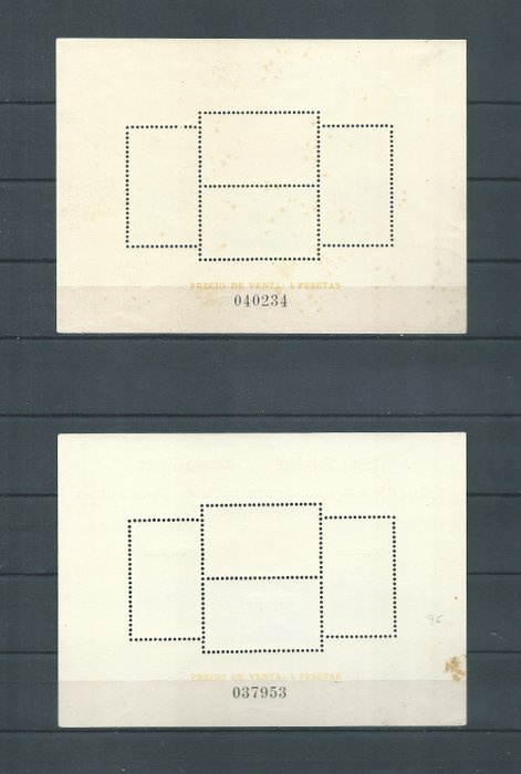 Spanien 1938 - Sjældne monumentblade aktiveret - Edifil nº 95 y 97