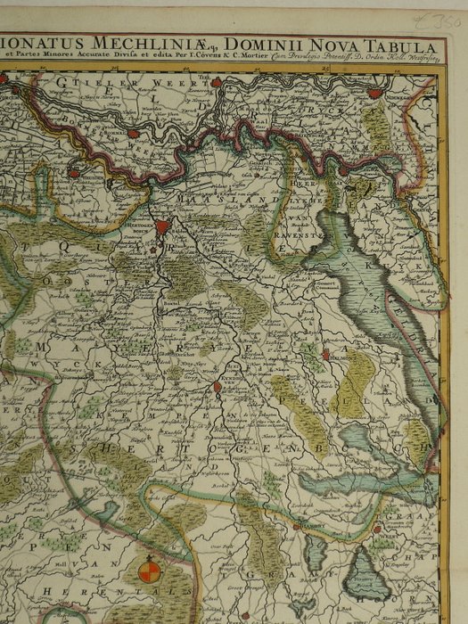 Holland - Belgien, Brabant, Leuven. Maastricht; J. Covens, C. Mortier - Brabantiae Ducatus S. R. Imperii Marchionatus Mechliniae Dominii Nova Tabula - 1701-1720