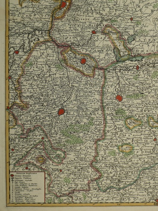 Holland - Belgien, Brabant, Leuven. Maastricht; J. Covens, C. Mortier - Brabantiae Ducatus S. R. Imperii Marchionatus Mechliniae Dominii Nova Tabula - 1701-1720