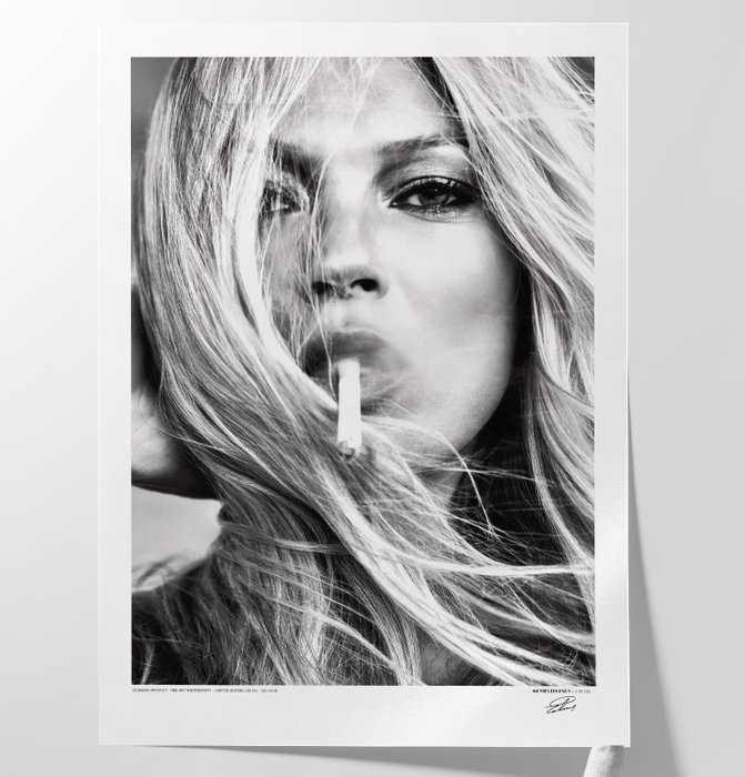 KATE MOSS - Memories Collection - Luxury XXXL Photography - ! 80x60 cm ! - Limited Edition Nr 01 of 100 - Serial ML10018