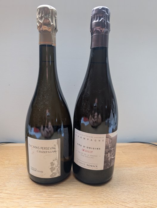 domaine Nowack.  Thomas Perseval, Grande Cuvée / Cru D'origine Oeuilly - Champagne Extra Brut - 2 Flaske (0,75L)