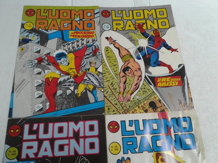 Uomo Ragno 2° serie -n° 26-27-28-29 - Settimanale - 4 Comic - Første udgave - 1982