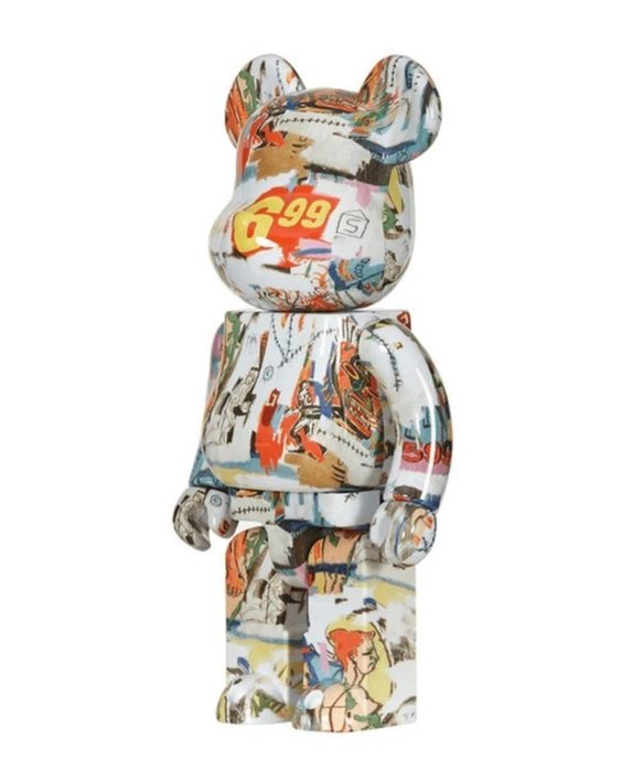 Andy Warhol (1928-1987) - Andy Warhol x Jean-Michel Basquiat V4 400% Bearbrick Medicom Toy Be@rbrick