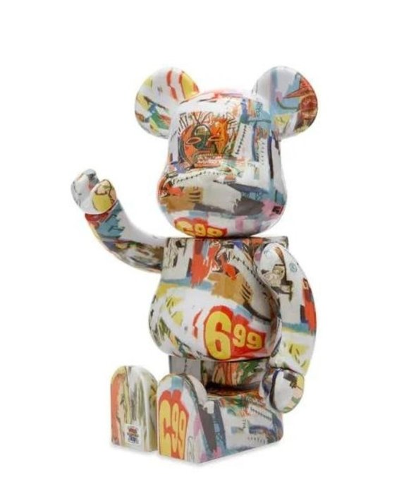 Andy Warhol (1928-1987) - Andy Warhol x Jean-Michel Basquiat V4 400% Bearbrick Medicom Toy Be@rbrick