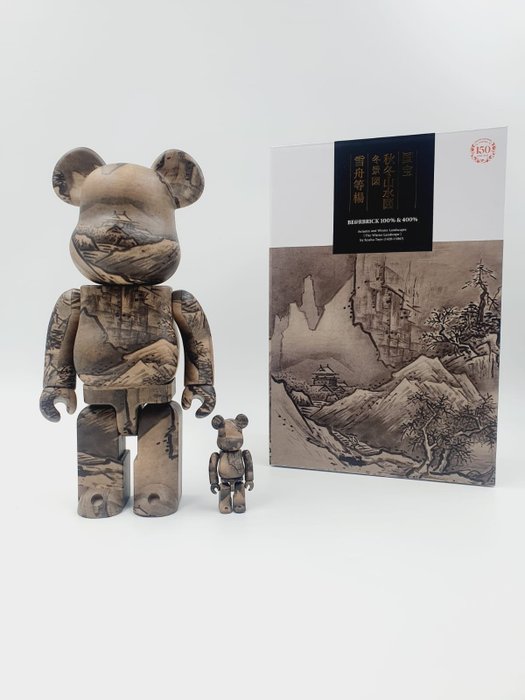 Medicom toy - Be@rbrick Tokyo National Museum Sesshu National Treasure (Winter Landscape) 100%  400%Bearbrick2023