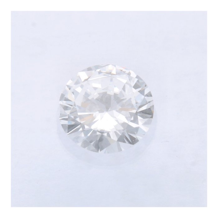 Ingen mindstepris - 1 pcs Diamant  (Natur)  - 0.42 ct - Rund - D (farveløs) - VS2 - International Gemological Institute (IGI)