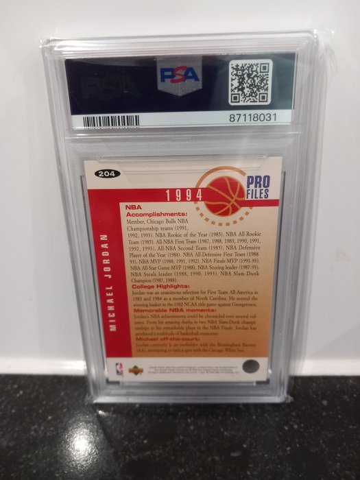 1994 Upper Deck Collector's Choice Michael Jordan #204 PSA 9 - 1 Graded card