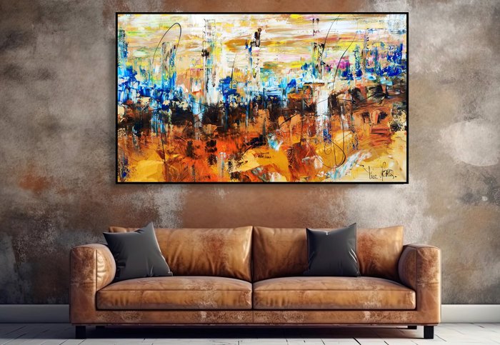 Luc Mora - GOLD LANDSCAPE - XXL - NO RESERVE