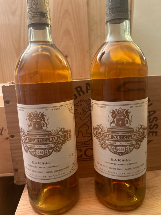 1985 Château Coutet - Sauternes 1er Grand Cru Classé - 2 Flasker (075 L)