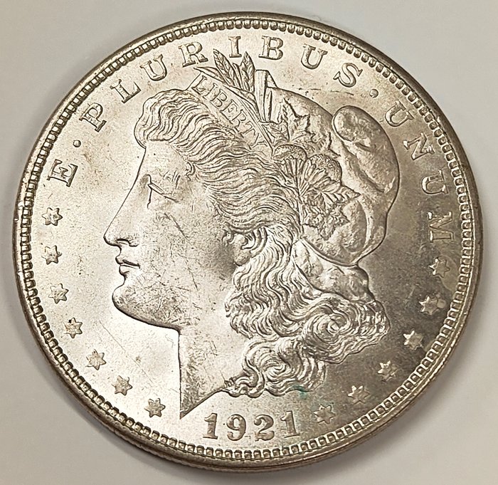 Förenta staterna. Morgan Dollar 1921  (Ingen mindstepris)