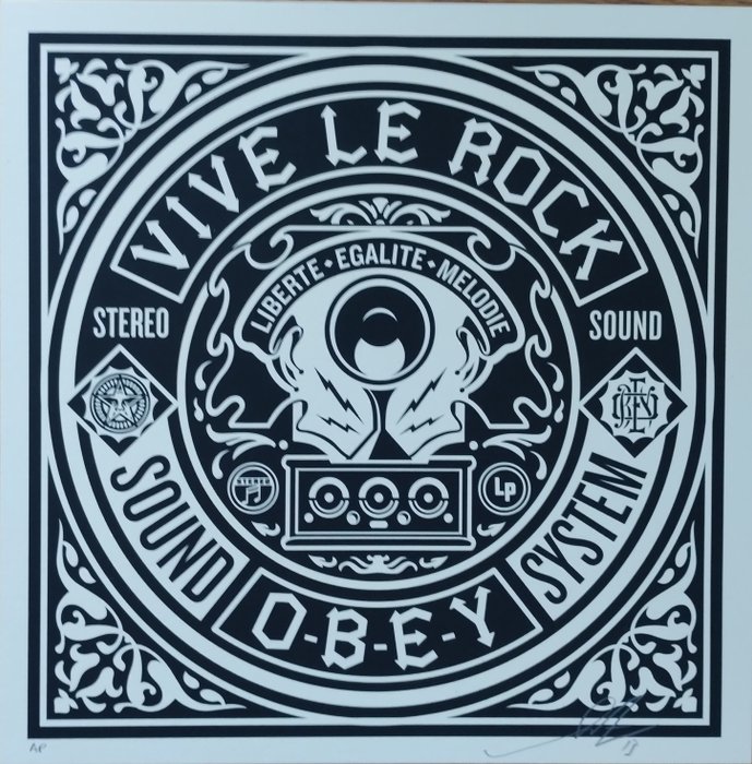 Shepard Fairey (OBEY) (1970) - Vive Le Rock (artist proof)