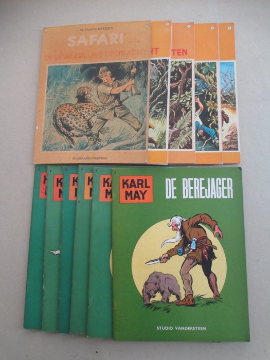 Karl May en Safari - Lot Vandersteen  albums   - zie beschrijving - 11 Album - Første udgave - 1963/1970