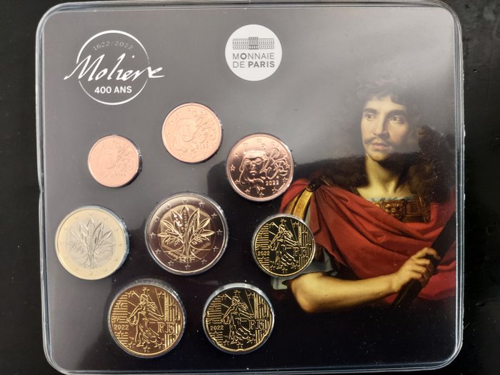 Frankrig Year Set (FDC) 2022 "Molière"  (Ingen mindstepris)