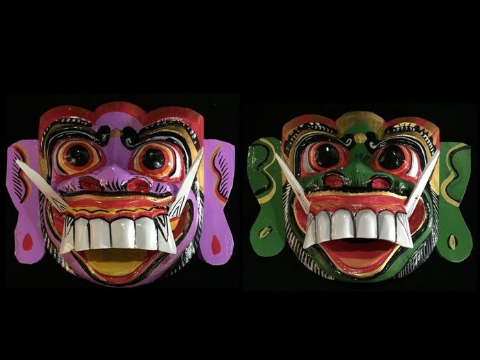 2 masker - Bali - Barong - Indonesien  (Ingen mindstepris)