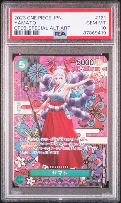 One Piece - 1 Graded card - One Piece - Yamato - PSA 10