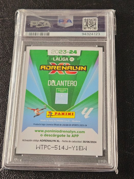 2023/24 Panini Liga Adrenalyn XL Lamine Yamal #Platinium 2024 Edición Limitada PSA 9 - 1 Graded card