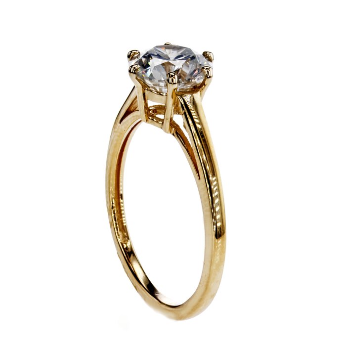 Ingen mindstepris - Forlovelsesring - 14 karat Gulguld -  1.70ct. tw. Diamant (Natur)