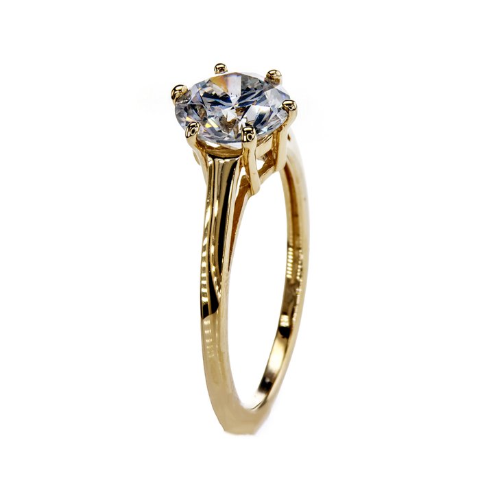 Ingen mindstepris - Forlovelsesring - 14 karat Gulguld -  1.70ct. tw. Diamant (Natur)