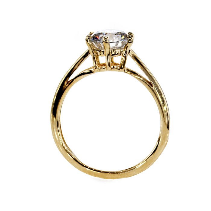 Ingen mindstepris - Forlovelsesring - 14 karat Gulguld -  1.70ct. tw. Diamant (Natur)