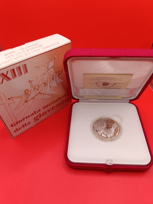 Vatikanstaten. 5 Euro 2008 "XXIII Jornada Mundial de la Juventud" Proof  (Ingen mindstepris)