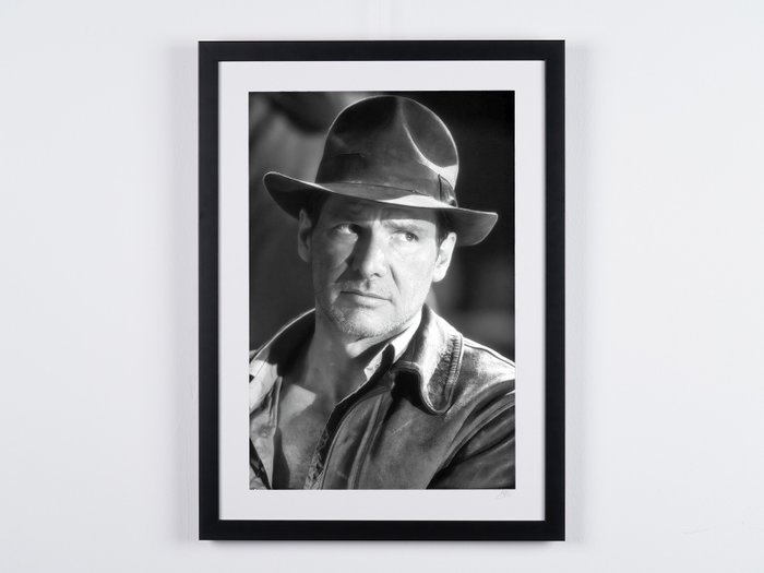 Indiana Jones and the Last Crusade (1989) - Harrison Ford - Fine Art Photography - Luxury Wooden Framed 70X50 cm - Limited Edition Nr 01 of 20 - Serial ID 15683 - Original Certificate (COA), Hologram Logo Editor and QR Code - 100% New items.