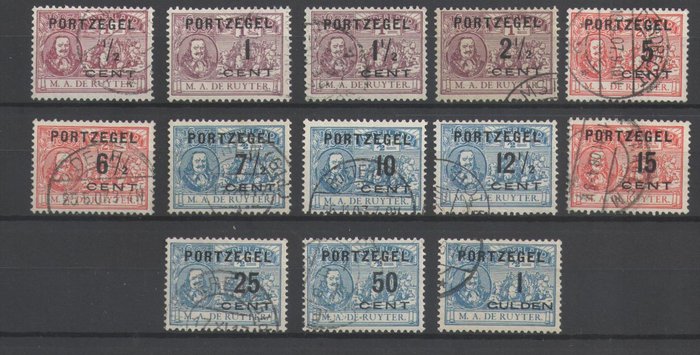 Holland 1870/1907 - Samling af frimærker - NVPH P1/P2 P3/P12 P13/P26 P27 type I P28 type I P29/P30 P31/P43