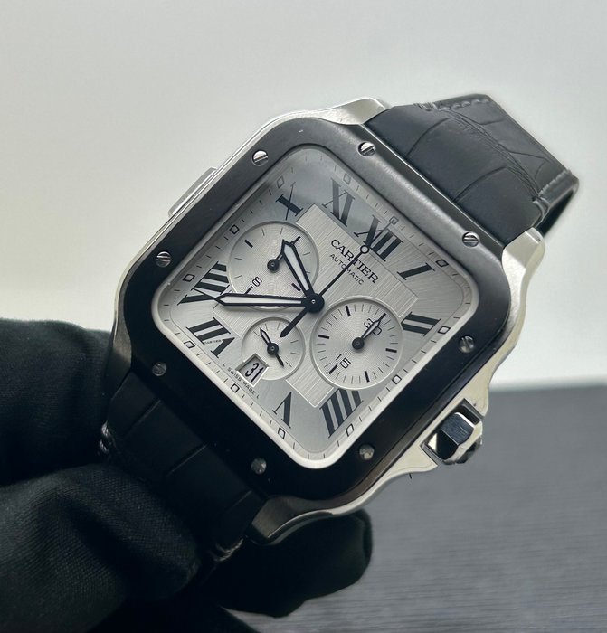 Cartier - Santos De Cartier Chronograph - WSSA0017 - Mænd - 2020+