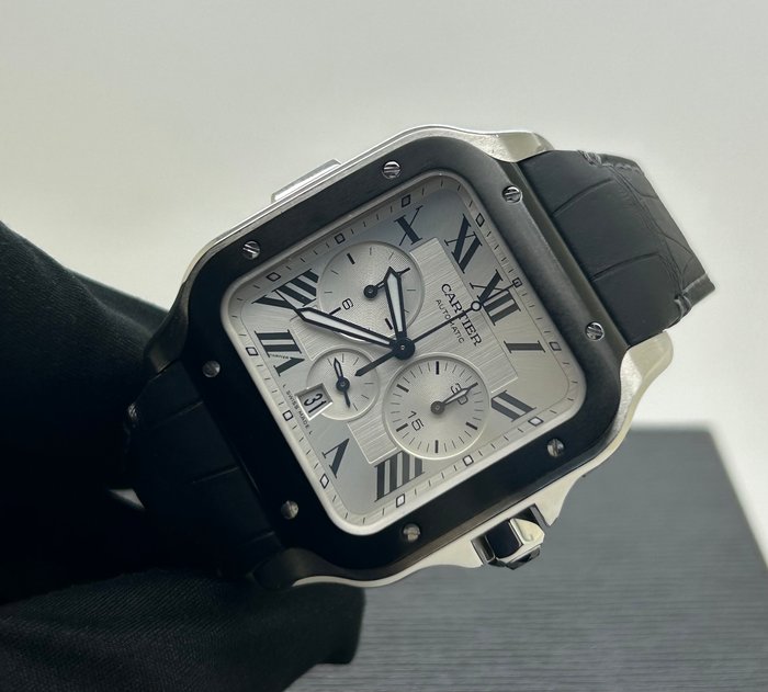 Cartier - Santos De Cartier Chronograph - WSSA0017 - Mænd - 2020+