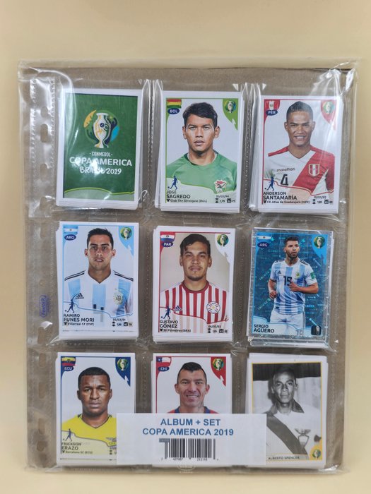 Panini - Copa America Brasil 2019 - 1 Empty album + complete loose sticker set