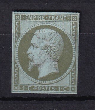 Frankrig 1860 - kyst 280€, napoleon 1c bronze - Yvert n°11a