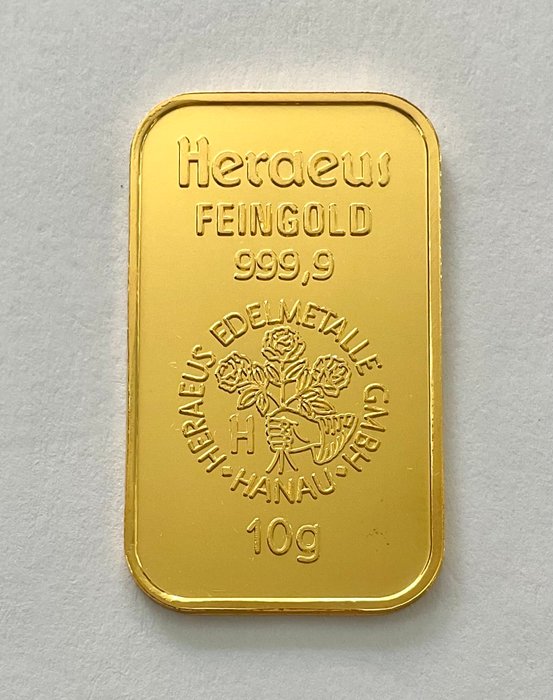 10 gram - Guld 999 - Heraeus