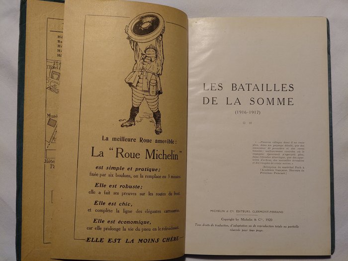 Michelin - Guide lllustres michelin des champs de bataille. Les batailles de la somme, 1916 - 1917 - 1920