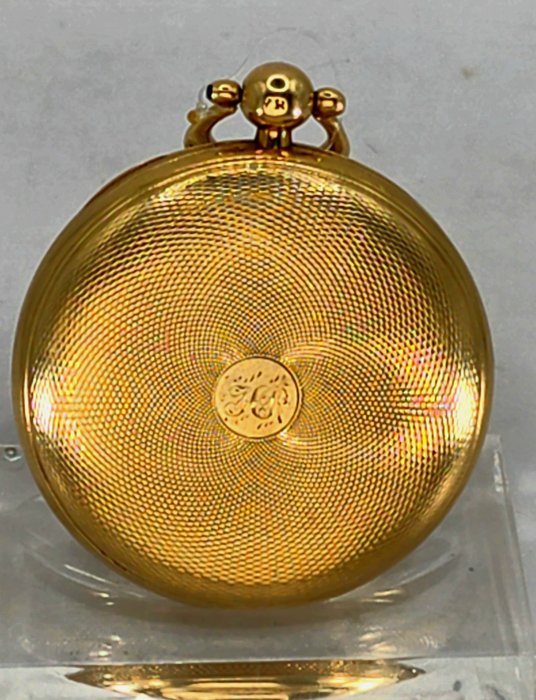 WR London - 18kt Gold Lepine - 18K Goldzifferblatt - Prunkgravur - Top Guillochierung - England omkring 1834