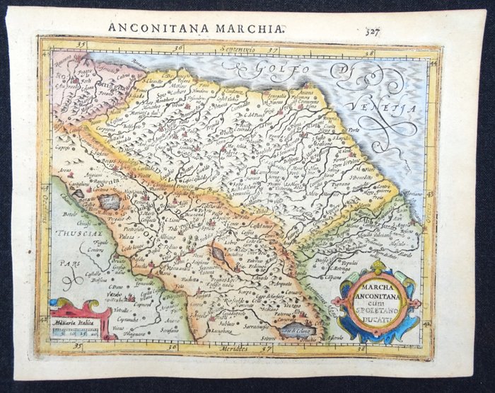 Europa - Italien / Ancona / Ravenna / Spoleto / Marche; Hondius / Mercator - Marcha Anconitana cum Spoletano Ducatu - 1601-1620