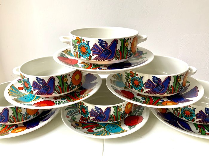 Villeroy  Boch - Christine Reuter - Suppeskål (6) - Acapulco - Porcelæn