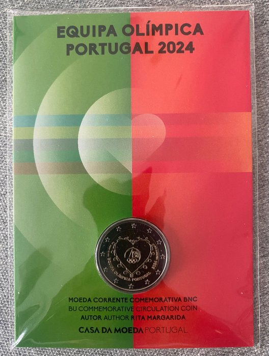 Portugal 2 Euro 2024 "Equipa Olimpica Portugal" Proof  (Ingen mindstepris)