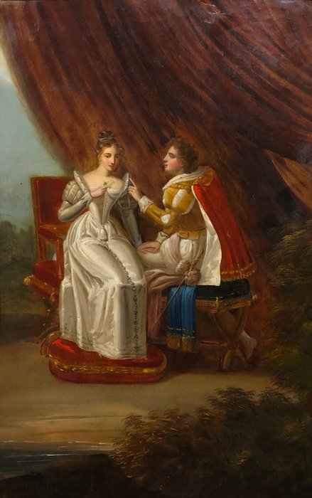 Ecole Française XIXe - Napoléon et Marie-Louise