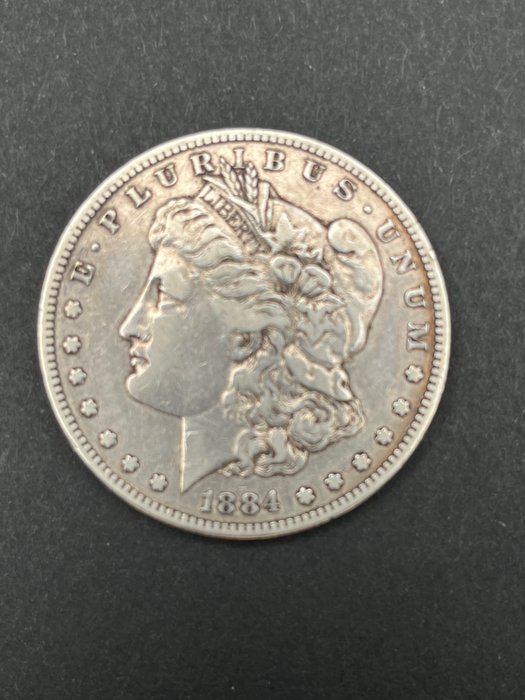 Förenta staterna. Morgan Dollar 1884-S (San Francisco)  (Ingen mindstepris)