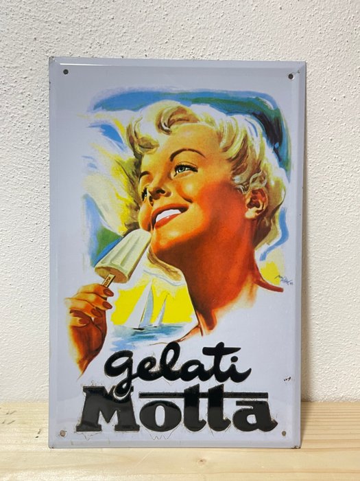 Reklameplakat - Motta is - metalplade