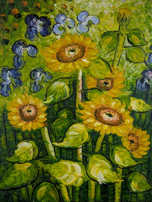 Scuola europea (XX), after Van Gogh - Girasoli