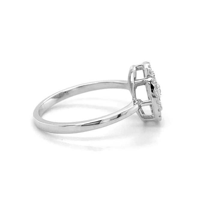 Ingen mindstepris - Ring - 14 karat Hvidguld -  0.35ct. tw. Diamant (Natur)